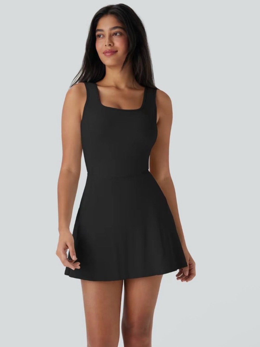 HALARA Black Active Dress, Easy Peezy